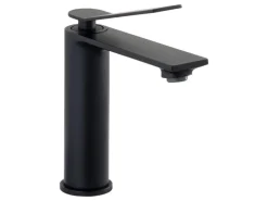 Schöner Wohnen Waschtischarmatur Viola Auslaufhöhe 13,5 cm Mattschwarz