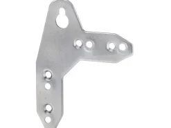 Schrankaufhänger mit Schlüssellochbohrung Stahl verzinkt 10 Stück