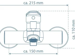 Schütte Badewannenarmatur Futura Chrom