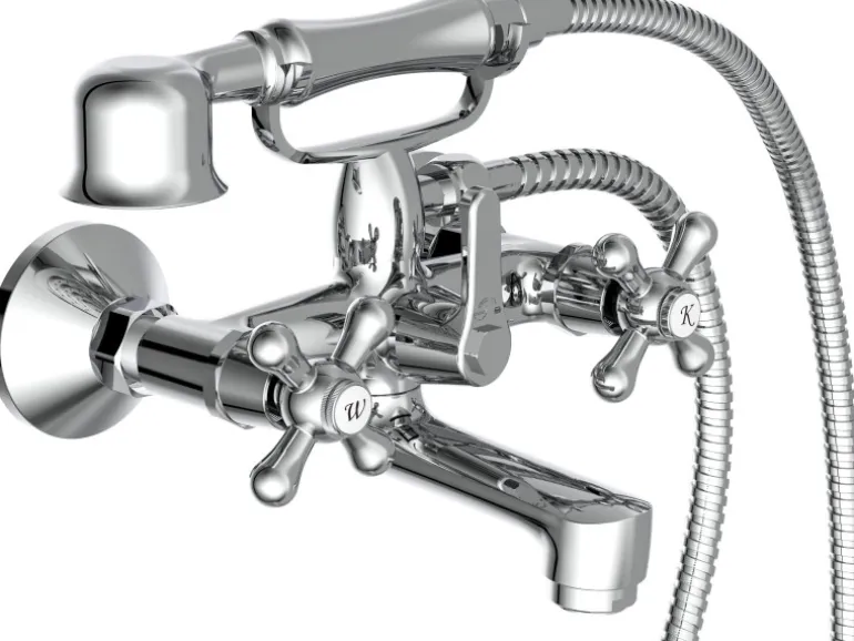 Schütte Badewannenarmatur Elk mit Garnitur Chrom