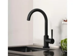 Schütte Design-Spültischarmatur Cornwall Schwarz-Matt