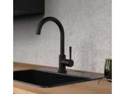 Schütte Design-Spültischarmatur Cornwall Schwarz-Matt