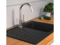 Schütte Design-Spültischarmatur Cornwall Niederdruck Edelstahl-Optik