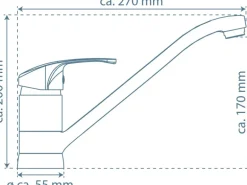 Schütte Küchenarmatur Grande Matt Schwarz