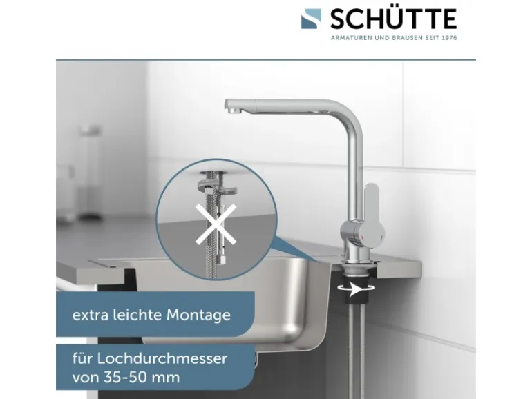 Schütte Küchenarmatur Rio Chrom