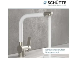 Schütte Küchenarmatur Rio Edelstahloptik-Weiß