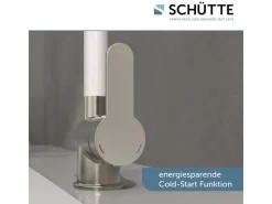 Schütte Küchenarmatur Rio Edelstahloptik-Weiß