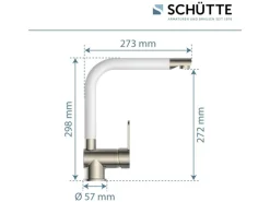Schütte Küchenarmatur Rio Edelstahloptik-Weiß