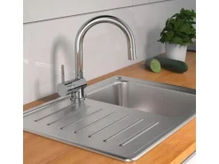 Schütte LED-Spültischarmatur Stella Chrom