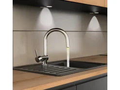 Schütte LED-Spültischarmatur Stella Chrom