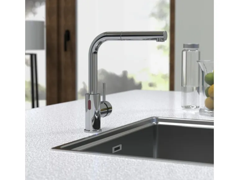 Schütte Sensor-Spültischarmatur Vital mit Herausziehbarem Auslauf Chrom