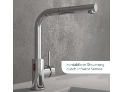 Schütte Sensor-Spültischarmatur Vital mit Herausziehbarem Auslauf Chrom