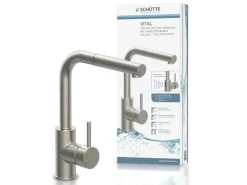 Schütte Sensor-Spültischarmatur Vital mit Herausziehbarem Auslauf Edelstahl