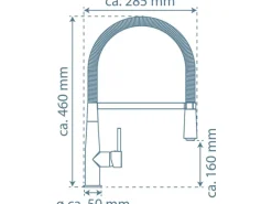 Schütte Spiralfeder-Küchenarmatur New York Verchromt