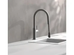 Schütte Spültischarmatur Blackpool Herausziehbarer Auslauf Graphit Matt