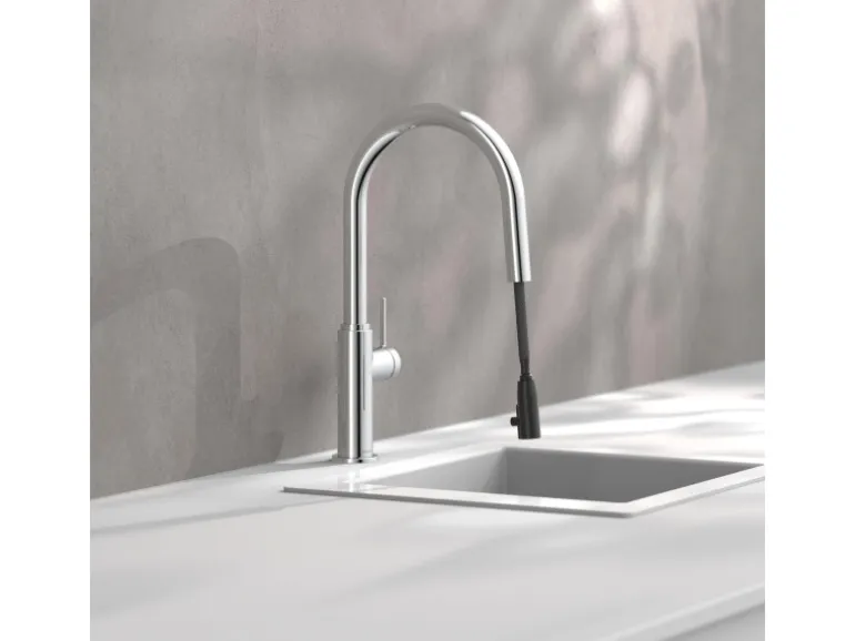 Schütte Spültischarmatur Blackpool mit Herausziehbarer Haarbrause Chrom