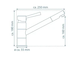 Schütte Spültischarmatur Cornwall Chrom