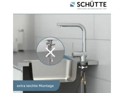 Schütte Spültischarmatur mit Herausziehbarem Auslauf London Chrom