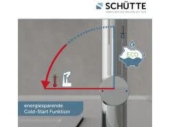 Schütte Spültischarmatur mit Soft-Touch Schlauch Stilo Chrom-Schwarz