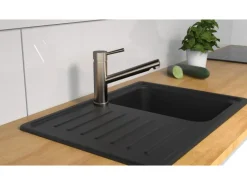 Schütte Spültischarmatur mit Herausziehbarem Auslauf Unicorn Edelstahloptik