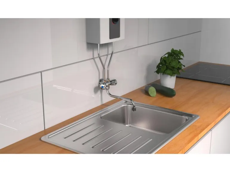 Schütte Spültischarmatur Niederdruck für 5 L Boiler Übertischspeicher Chrom