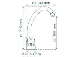 Schütte Spültischarmatur Niederdruck Peruzzi Chrom
