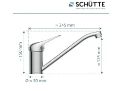 Schütte Spültischarmatur Porto Chrom