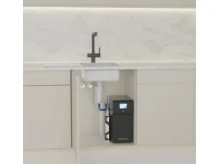 Schütte Sprudelwasser-Spültischarmatur-Set Aquastar Premium Schwarz Matt