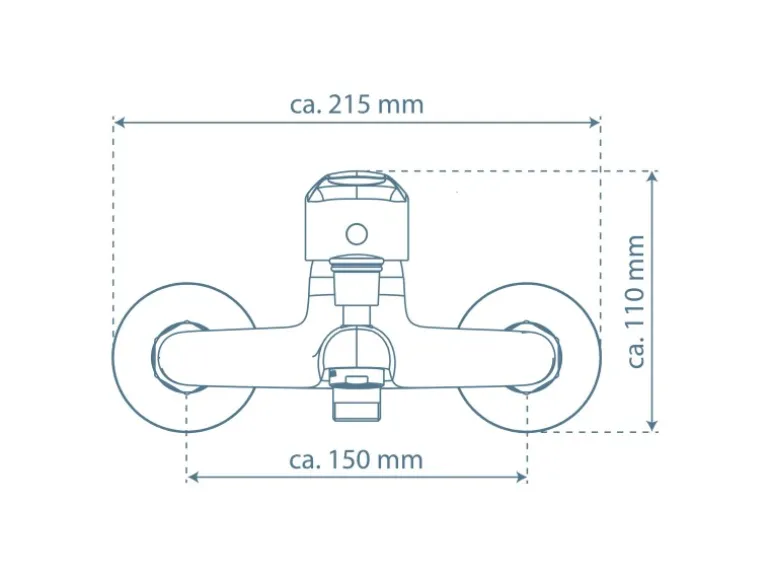Schütte Wannenfüllarmatur Sirani Chrom