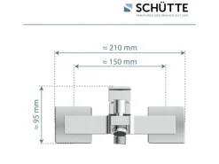 Schütte Wannenfüllarmatur Tokyo II Chrom