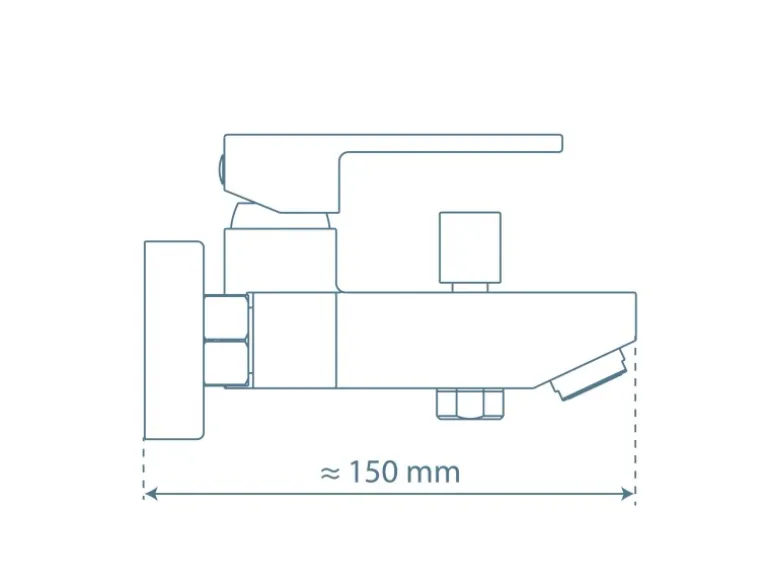 Schütte Wannenfüllarmatur Tokyo II Chrom