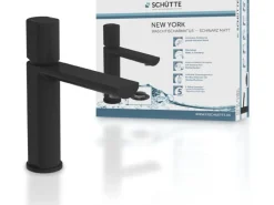 Schütte Waschtischarmatur New York Schwarz Matt