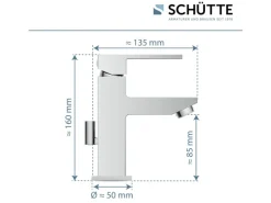 Schütte Waschtischarmatur Tokyo II Chrom