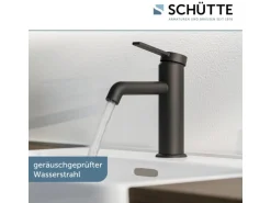 Schütte Waschtischarmatur Los Angeles Schwarz Matt