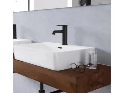 Schütte Waschtischarmatur Los Angeles Schwarz Matt