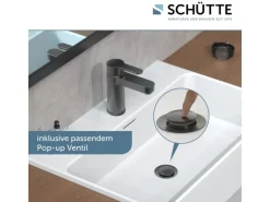 Schütte  Waschtischarmatur Elephant Graphit Matt