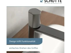 Schütte Waschtischarmatur New York Graphit Matt
