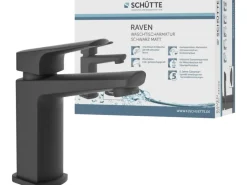 Schütte Waschtischarmatur Raven Schwarz-Matt