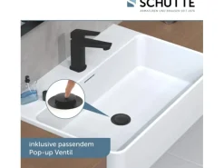 Schütte Waschtischarmatur Raven Schwarz-Matt