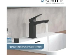 Schütte Waschtischarmatur Raven Schwarz-Matt