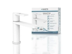 Schütte Waschtischarmatur Manhattan Weiß Matt