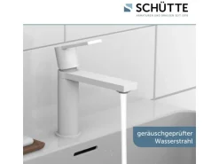 Schütte Waschtischarmatur Manhattan Weiß Matt