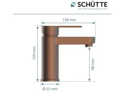Schütte  Waschtischarmatur Elephant Kupfer