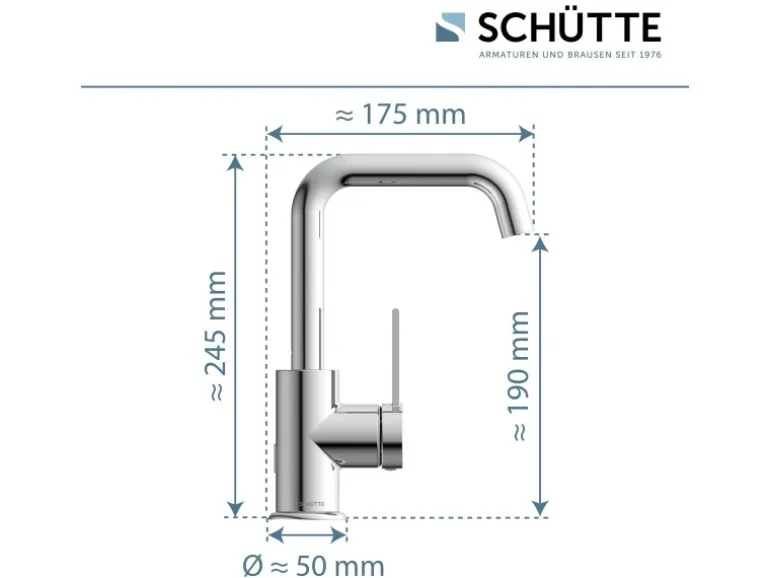 Schütte Waschtischarmatur Los Angeles Chrom