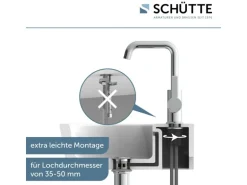 Schütte Waschtischarmatur Los Angeles Chrom