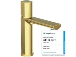 Schütte Waschtischarmatur New York Gold Matt