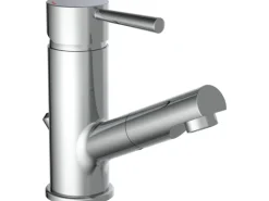 Schütte Waschtischarmatur Cornwall mit Herausziehbarer Haarbrause Chrom