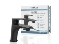 Schütte Waschtischarmatur Boston Schwarz Matt