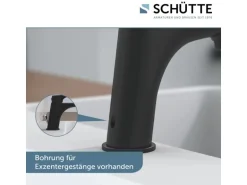 Schütte Waschtischarmatur Boston Schwarz Matt