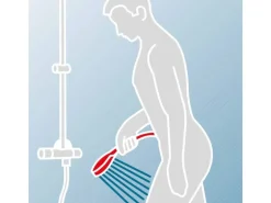 Schulte DuschMaster Rain mit Einhebelmischer rund BlackStyle, Mattschwarz